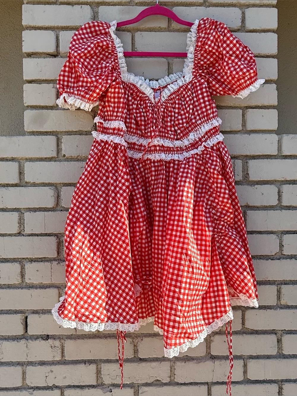 NWT Selkie The Sweet Nothings Mini Red in Gingham - Size XXL